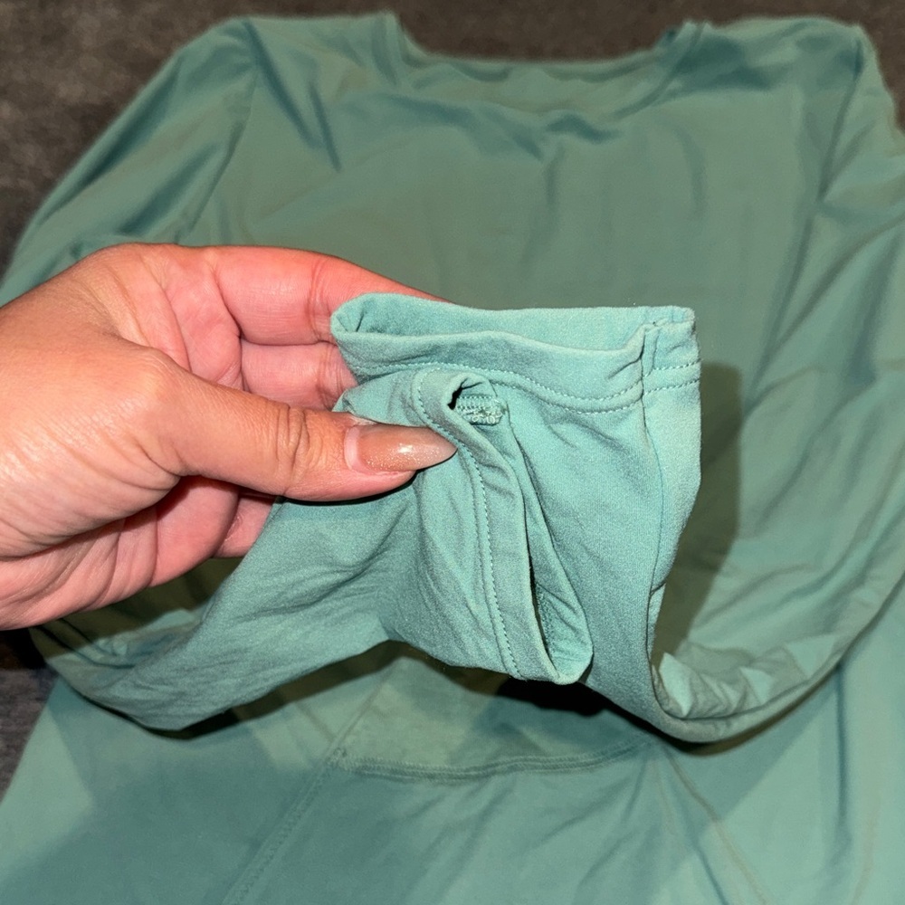 Auden Luxury Collection-NWOT Women's Long Sleeve Teal Bodysuit Size Medium - Picture 12 of 15